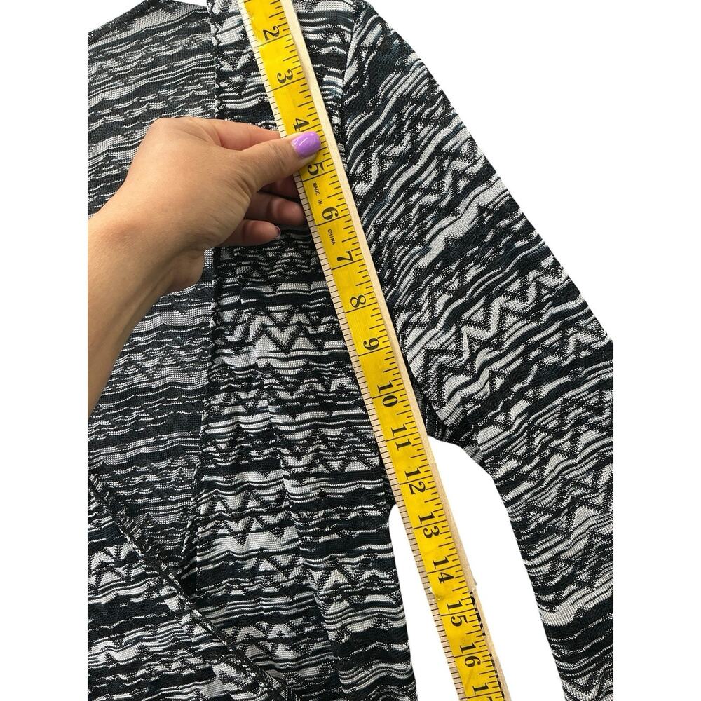 Missoni Zig Zag Chevron Open Front Knit Cardigan Sweater Size Small Multicolor - Picture 12 of 13